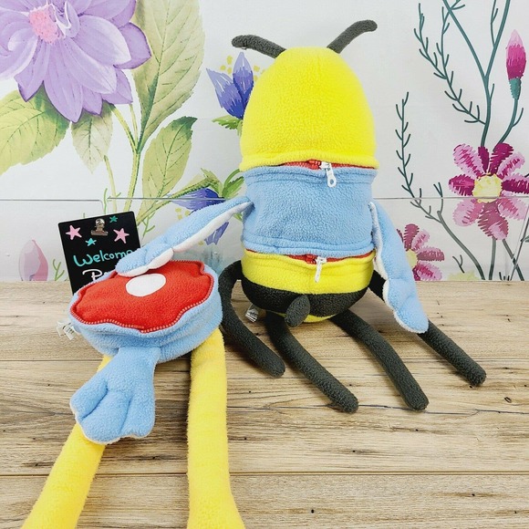 Clump-O-Lump Bee Bird 4pc Interchangeable Plush Knock Knock Discontinued - Picture 2 of 7